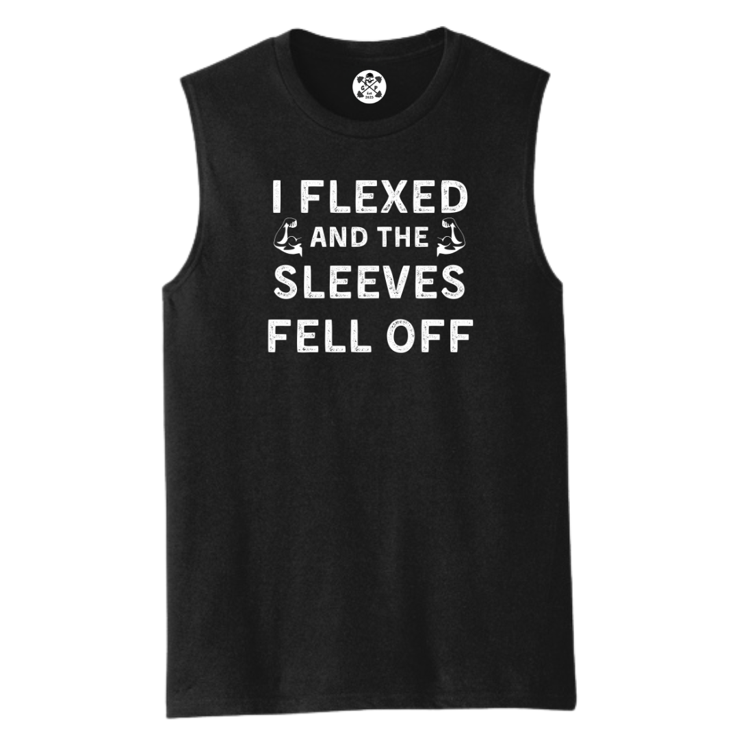 Flexed and the Sleeves Fell Off Men's Muscle Tank