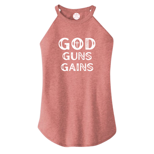 God | Guns | Gains Rocker Tank