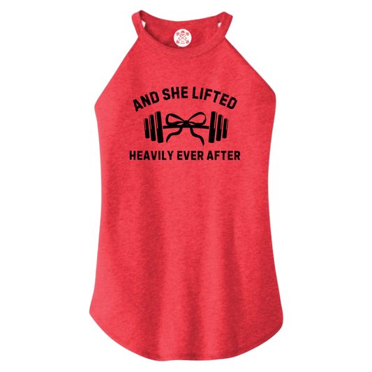 She Lifted Heavily Ever After Rocker Tank