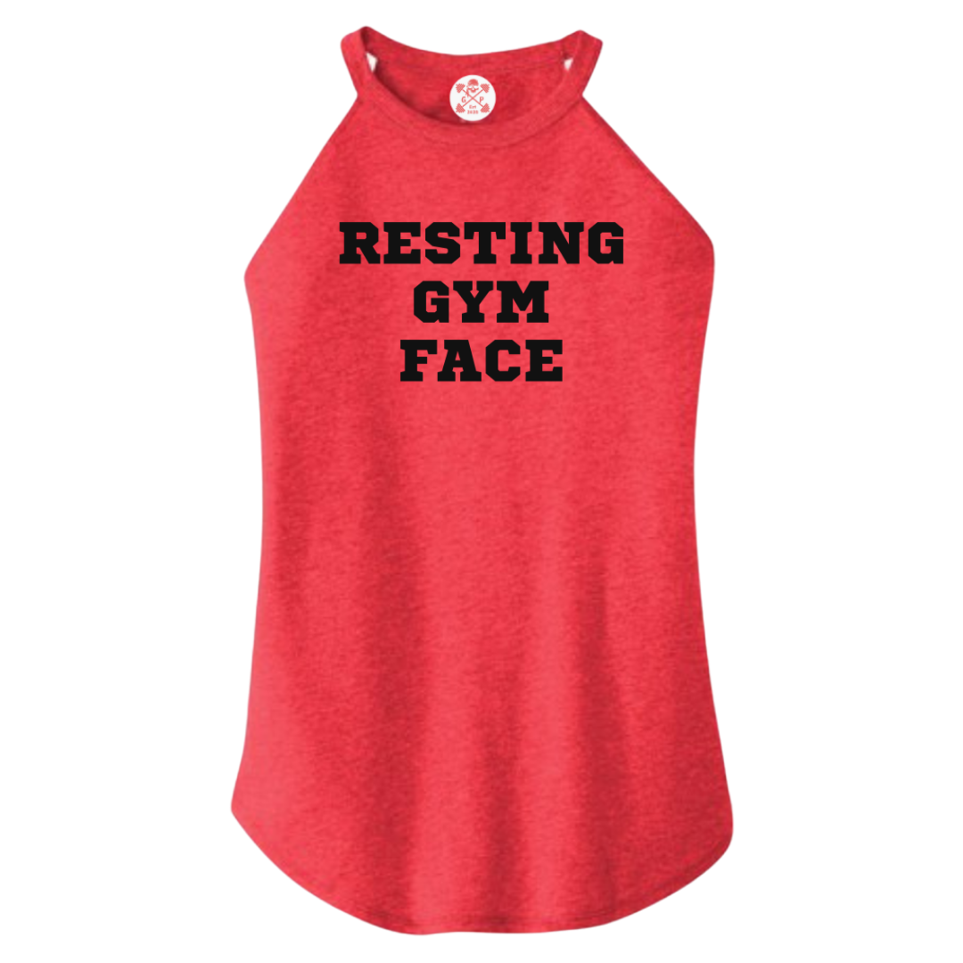 Resting Gym Face Rocker Tank
