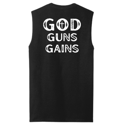God | Guns | Gains Men's Muscle Tank