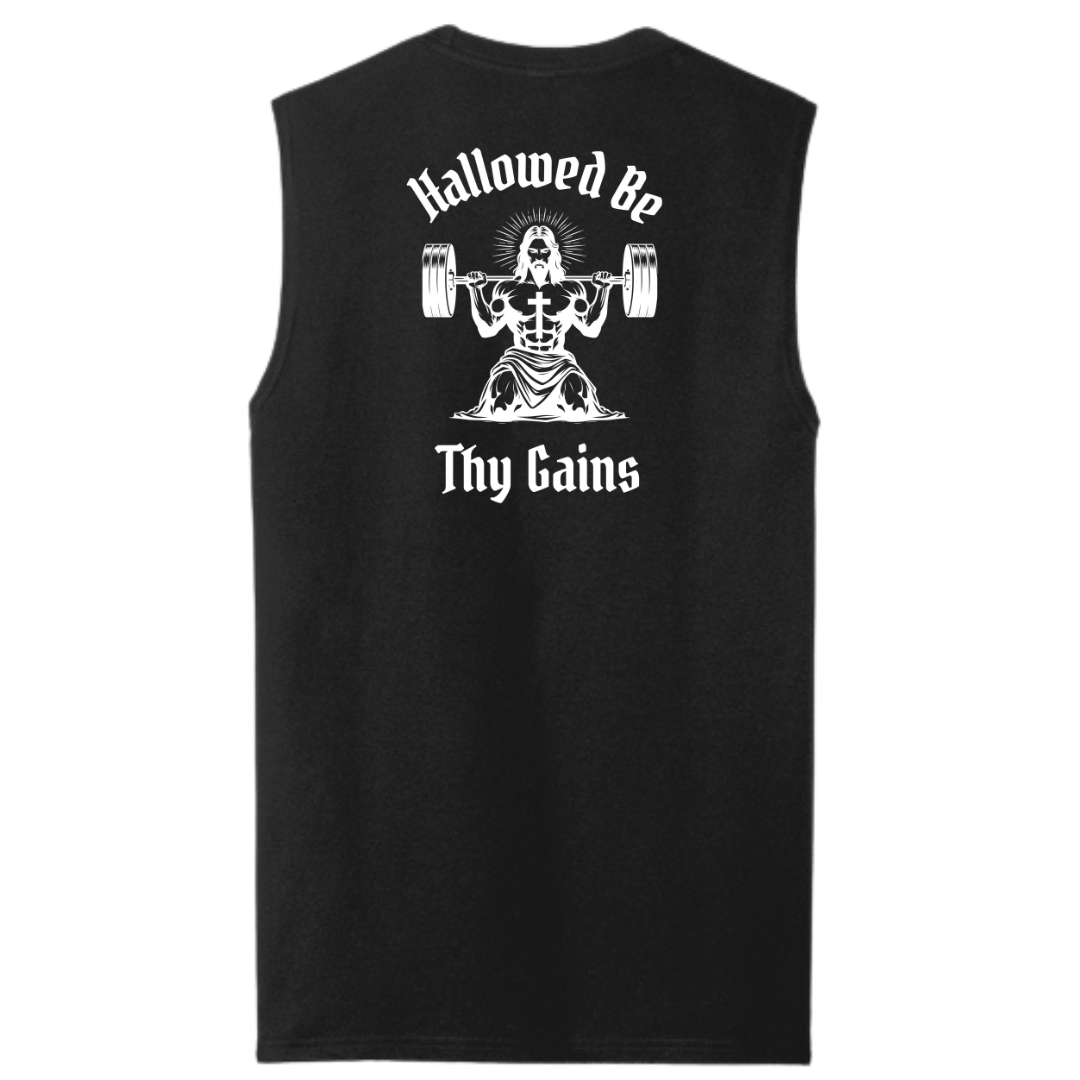 Hallowed Be Thy Gains Men's Muscle Tank