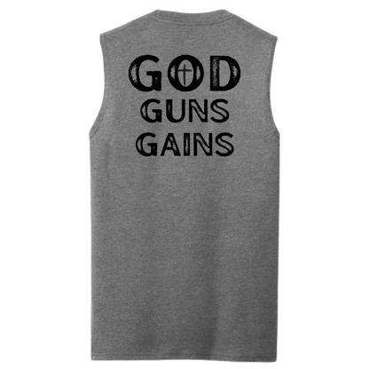 God | Guns | Gains Men's Muscle Tank