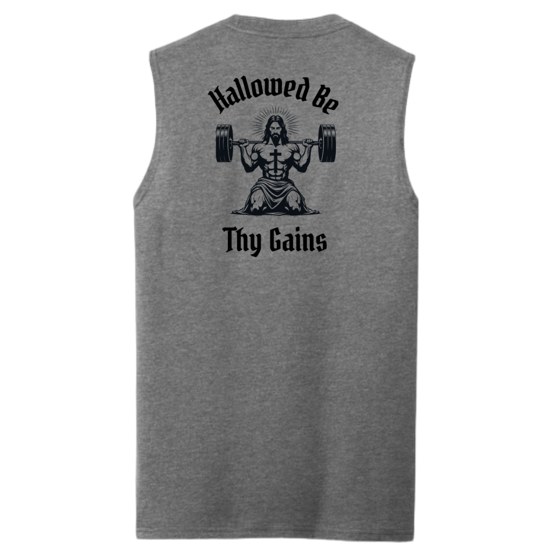 Hallowed Be Thy Gains Men's Muscle Tank