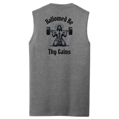 Hallowed Be Thy Gains Men's Muscle Tank