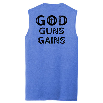 God | Guns | Gains Men's Muscle Tank