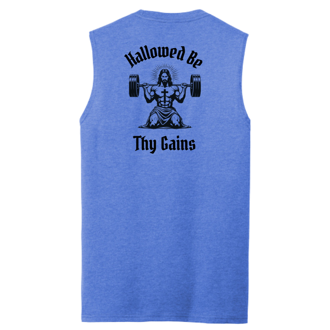 Hallowed Be Thy Gains Men's Muscle Tank