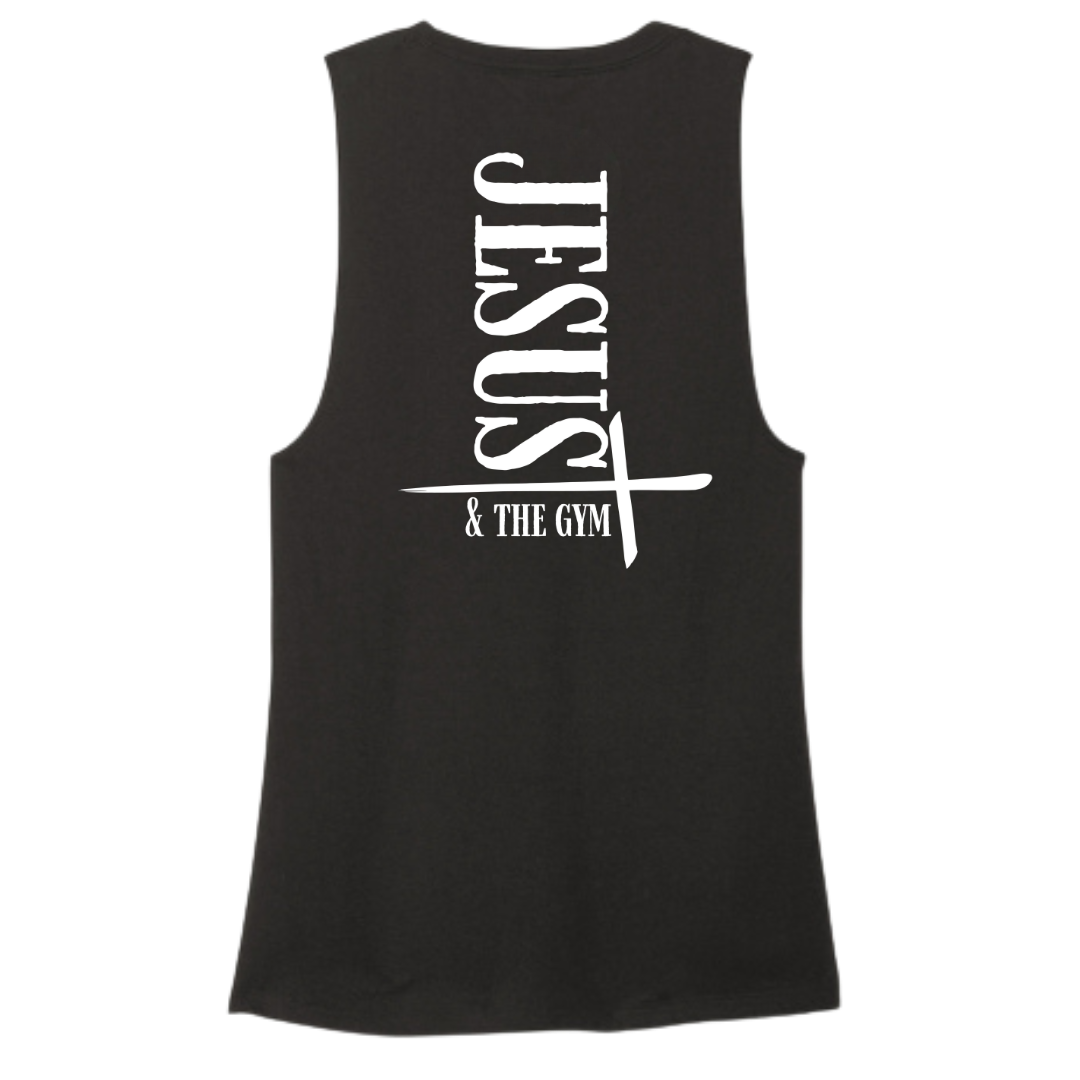 Jesus and the Gym Women's Muscle Tank