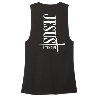 Jesus and the Gym Women's Muscle Tank