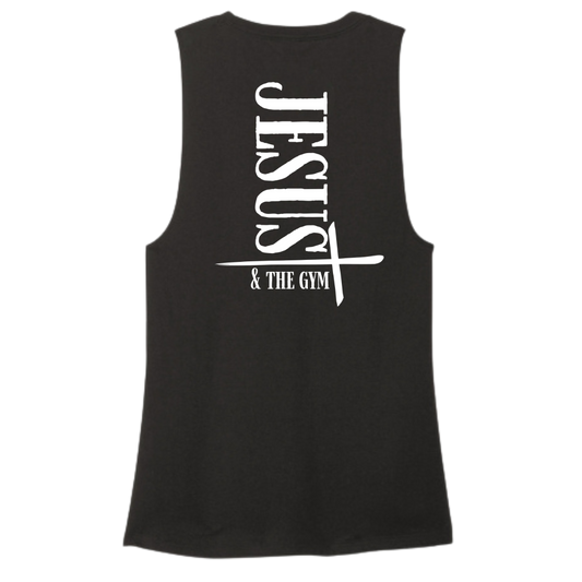 Jesus and the Gym Women's Muscle Tank