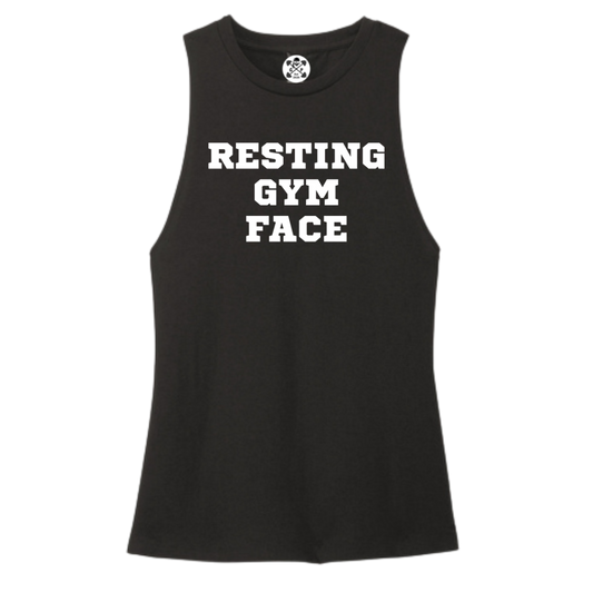 Resting Gym Face Women's Muscle Tank