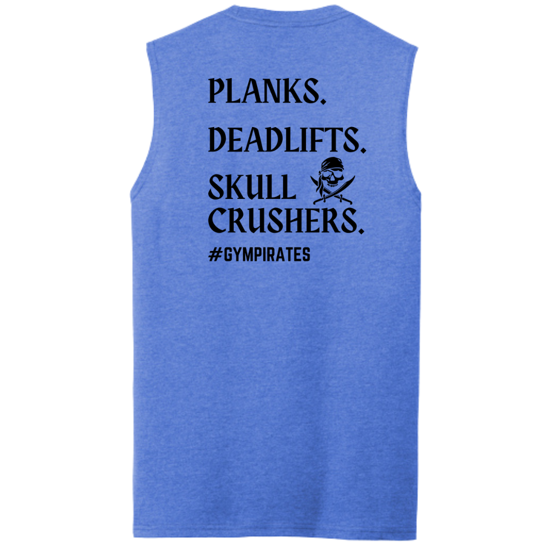 Planks | Deadlifts | Skull Crushers Men's Muscle Tank