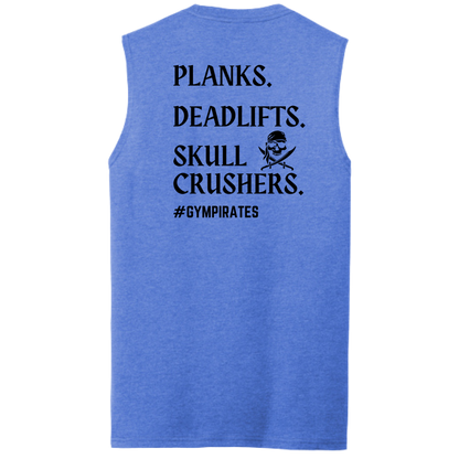 Planks | Deadlifts | Skull Crushers Men's Muscle Tank