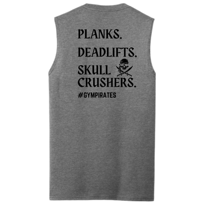 Planks | Deadlifts | Skull Crushers Men's Muscle Tank