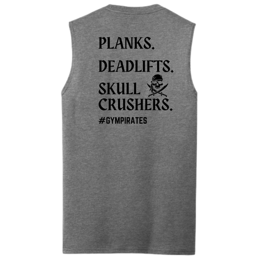 Planks | Deadlifts | Skull Crushers Men's Muscle Tank