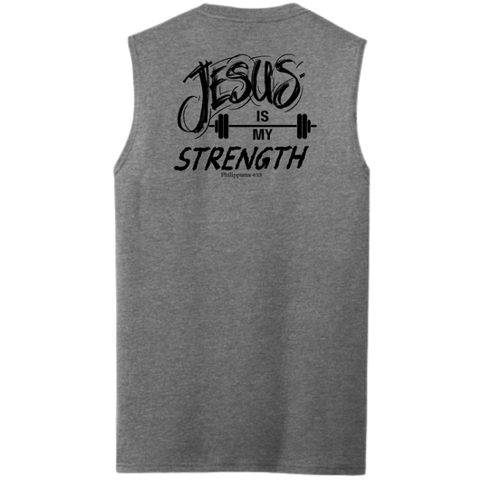 Jesus is my Strength Men's Muscle Tank