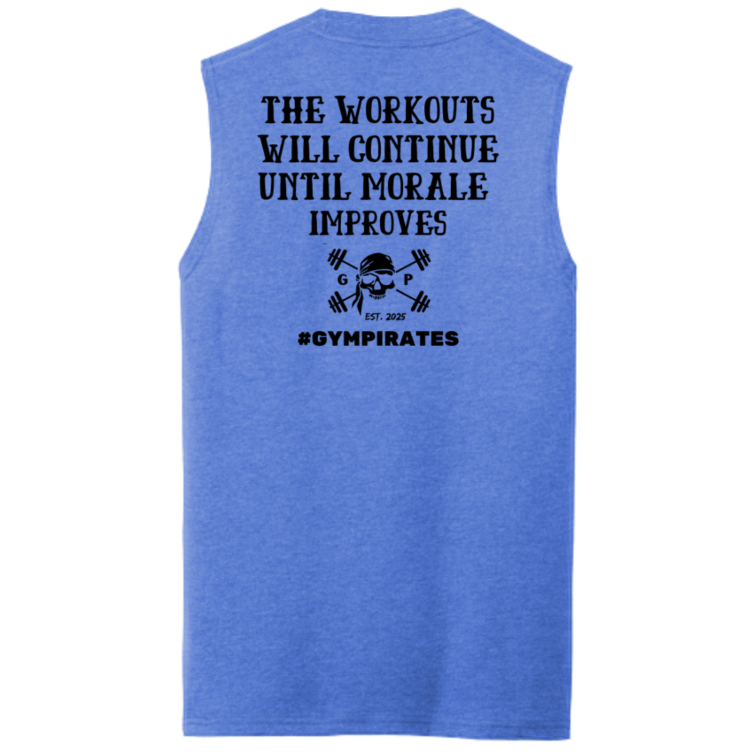 The Workouts Will Continue Men's Muscle Tank