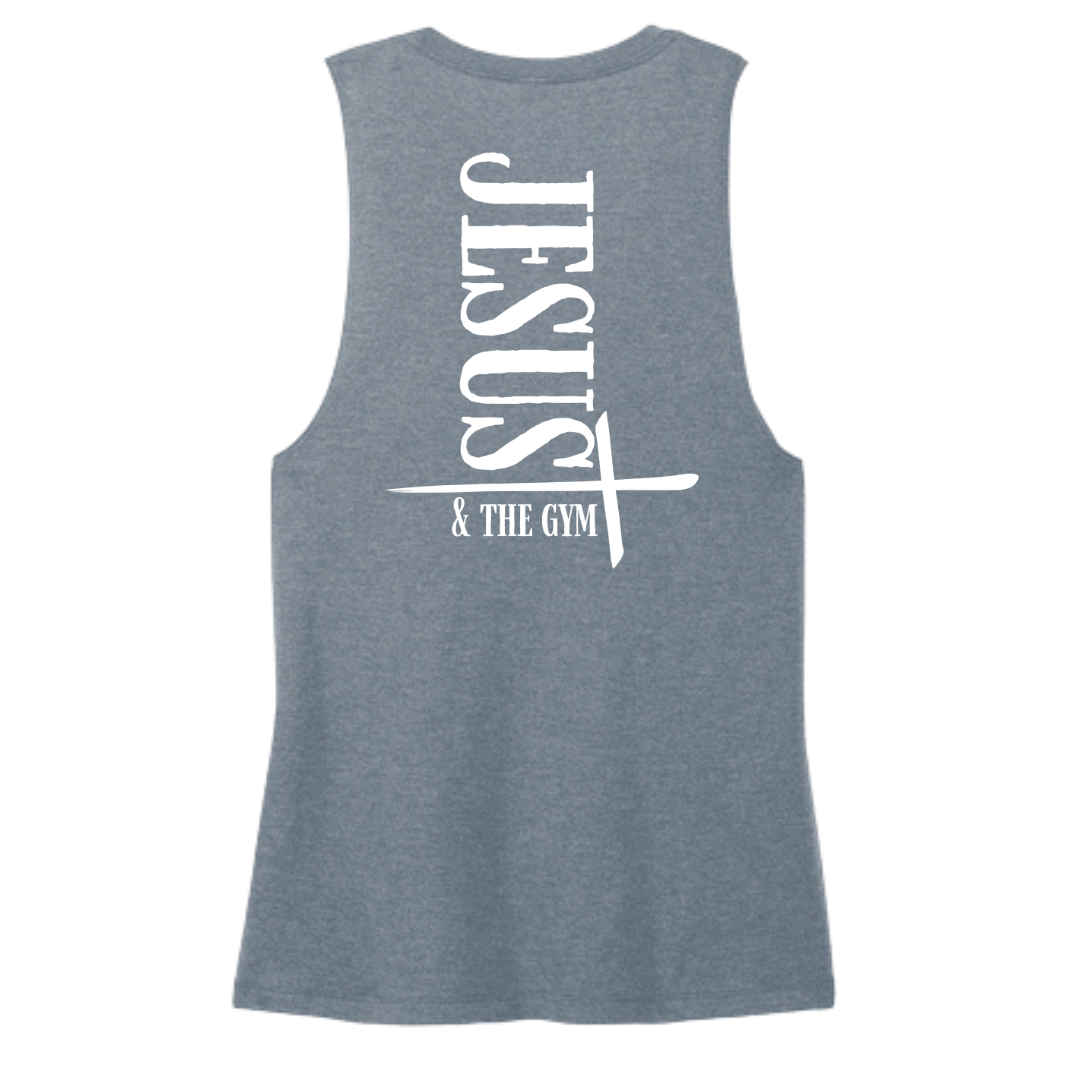 Jesus and the Gym Women's Muscle Tank