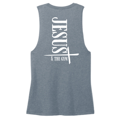 Jesus and the Gym Women's Muscle Tank