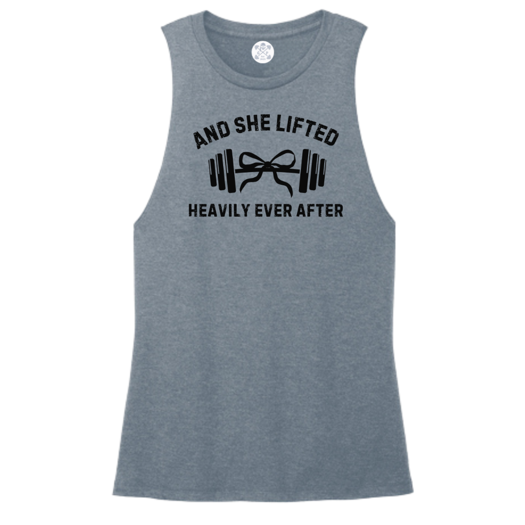She Lifted Heavily Ever After Women's Muscle Tank