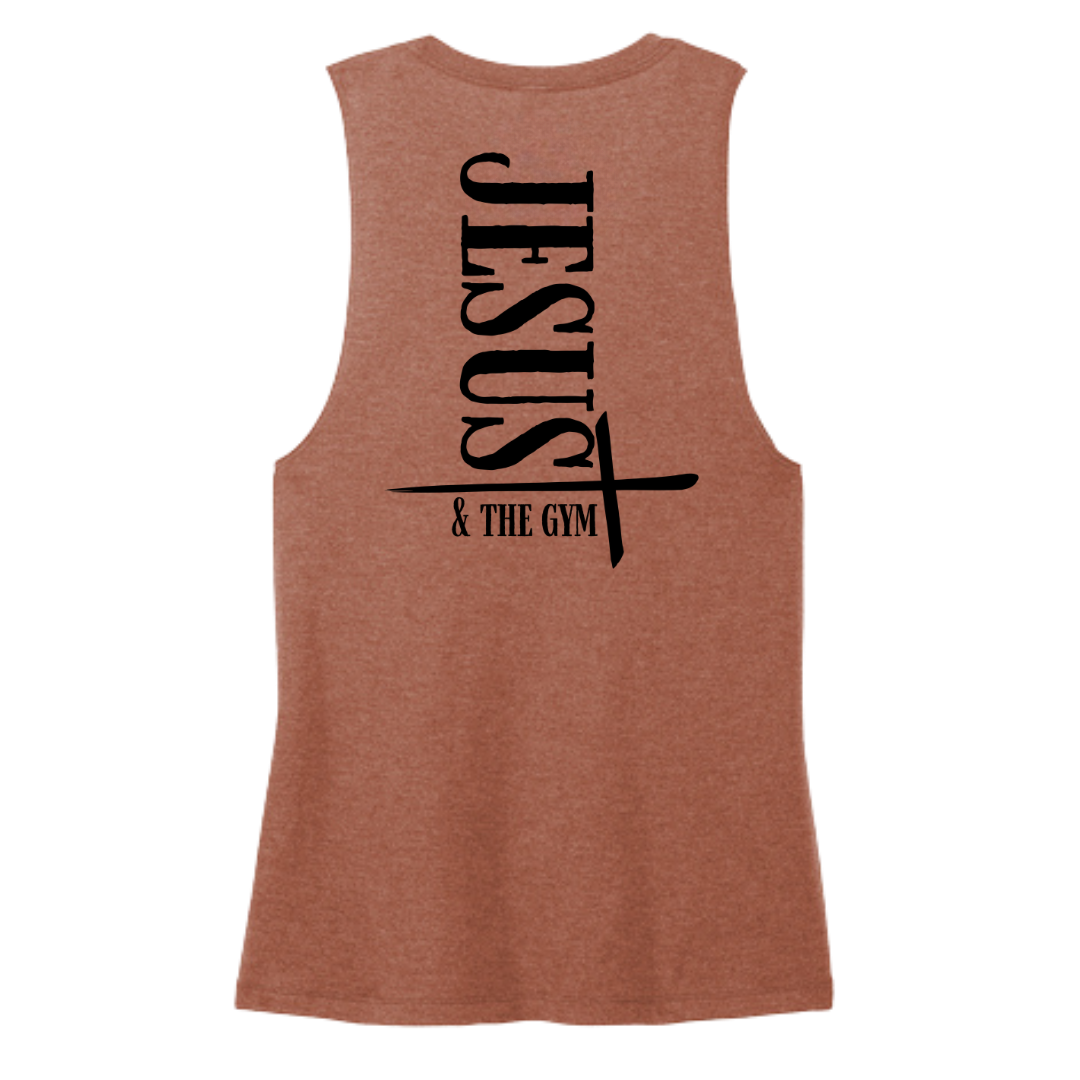Jesus and the Gym Women's Muscle Tank