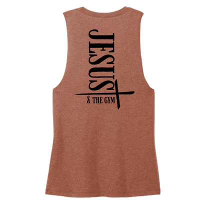Jesus and the Gym Women's Muscle Tank