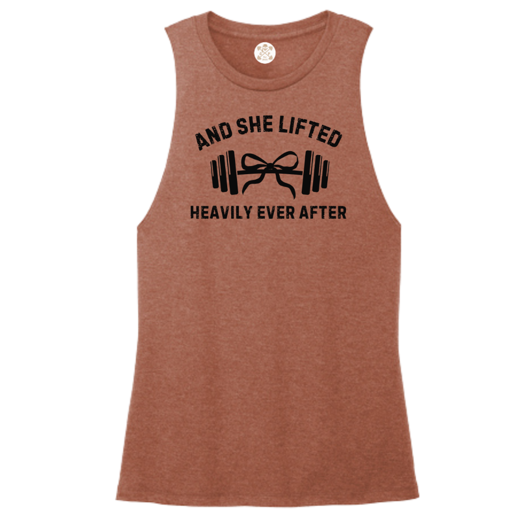 She Lifted Heavily Ever After Women's Muscle Tank
