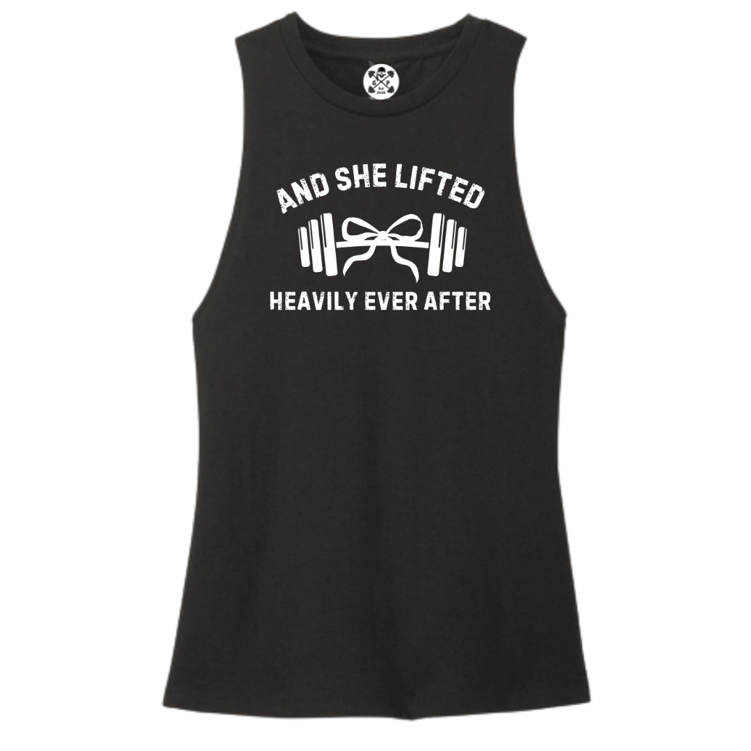 She Lifted Heavily Ever After Women's Muscle Tank