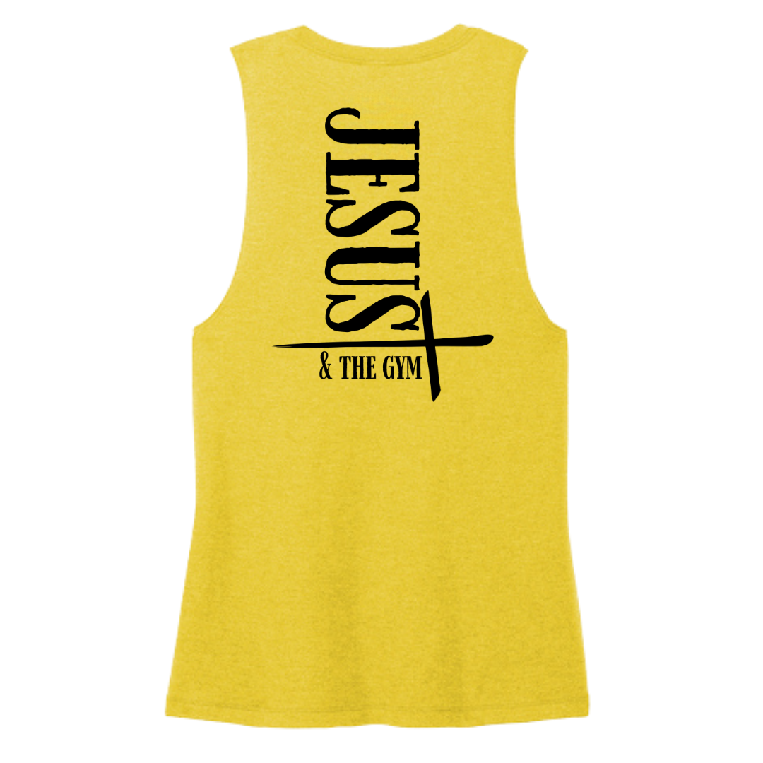 Jesus and the Gym Women's Muscle Tank