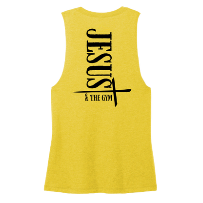 Jesus and the Gym Women's Muscle Tank