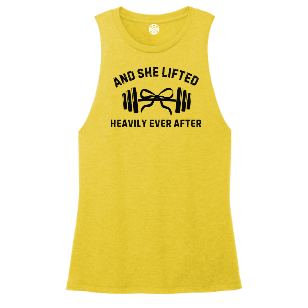 She Lifted Heavily Ever After Women's Muscle Tank