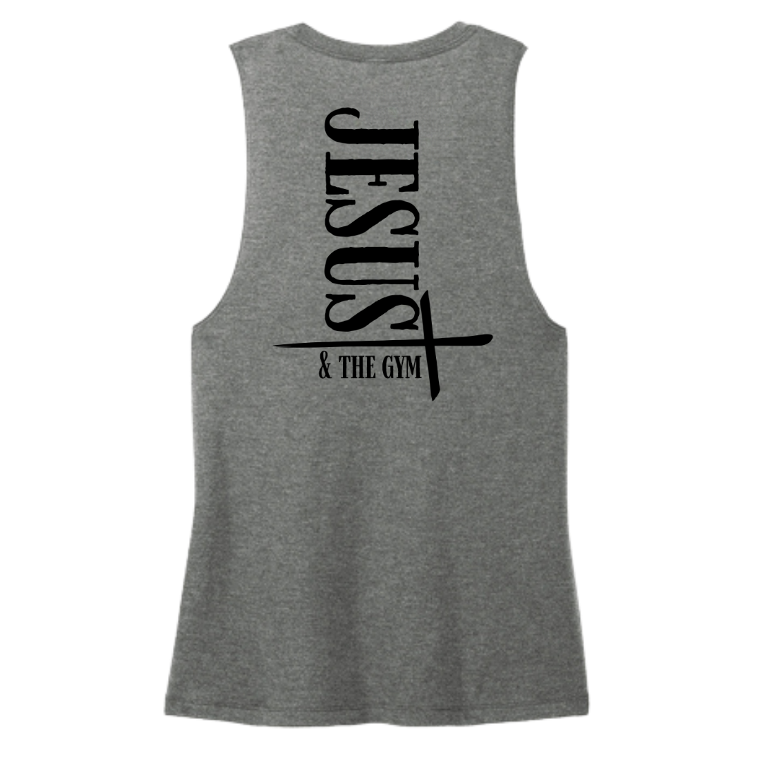 Jesus and the Gym Women's Muscle Tank