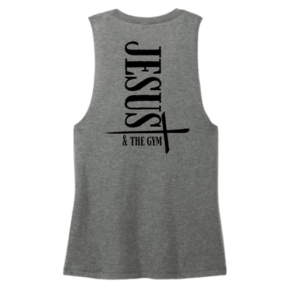 Jesus and the Gym Women's Muscle Tank