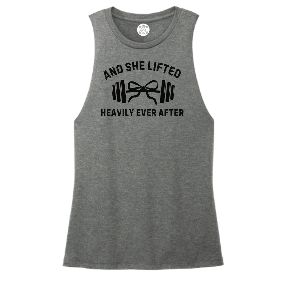 She Lifted Heavily Ever After Women's Muscle Tank