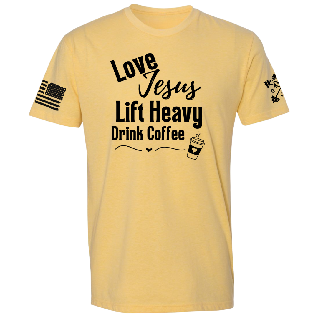 Love Jesus | Lift Heavy | Drink Coffee Women's Tee