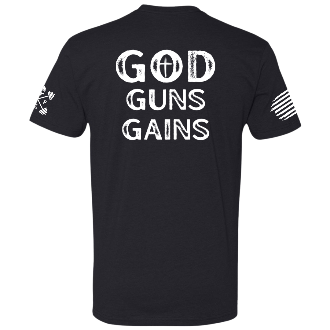 GOD | GUNS | GAINS Tee