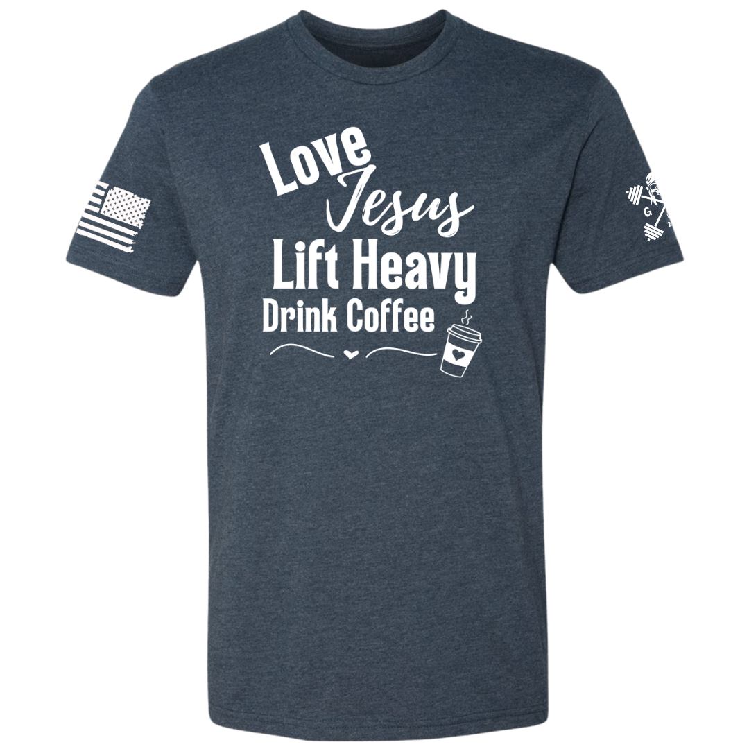 Love Jesus | Lift Heavy | Drink Coffee Women's Tee