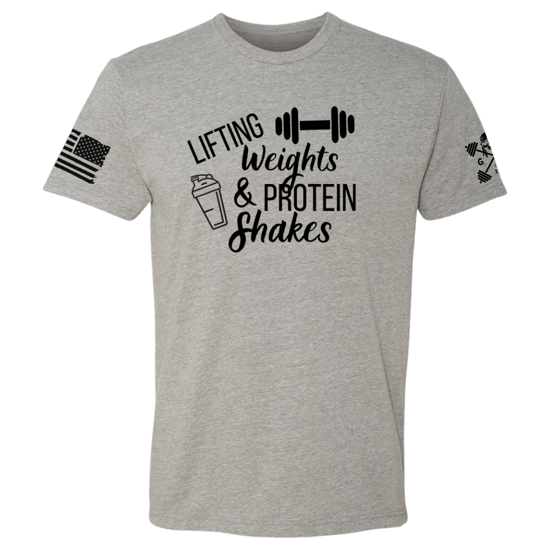 Lifting Weights and Protein Shakes Women's Tee