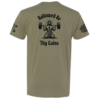 Hallowed Be Thy Gains Men's Tee