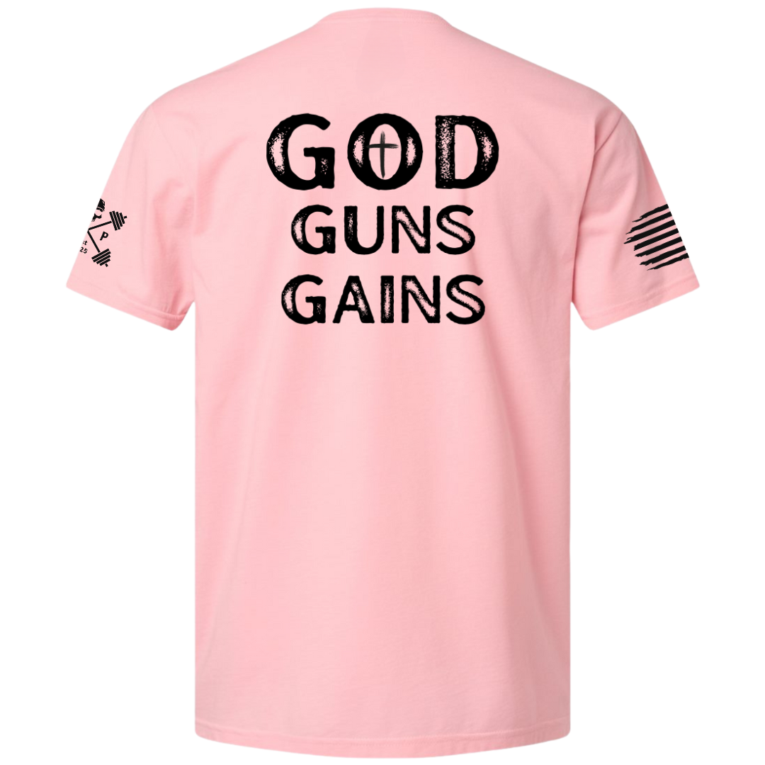 GOD | GUNS | GAINS Tee