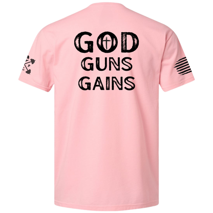 GOD | GUNS | GAINS Tee