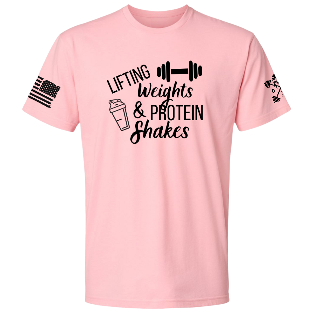 Lifting Weights and Protein Shakes Women's Tee