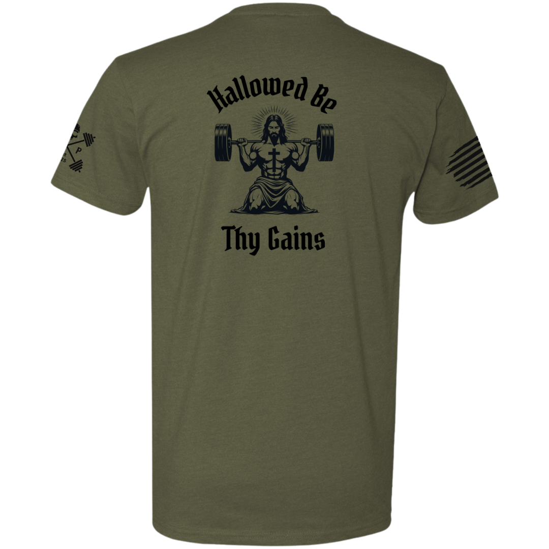 Hallowed Be Thy Gains Men's Tee