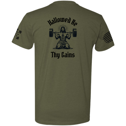Hallowed Be Thy Gains Men's Tee