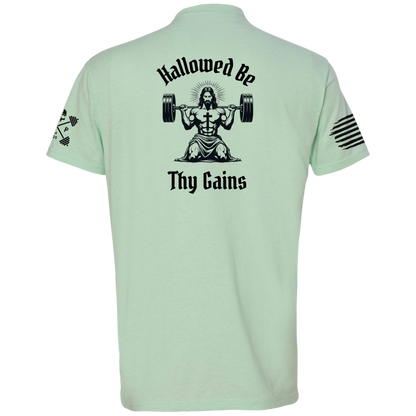 Hallowed Be Thy Gains Men's Tee