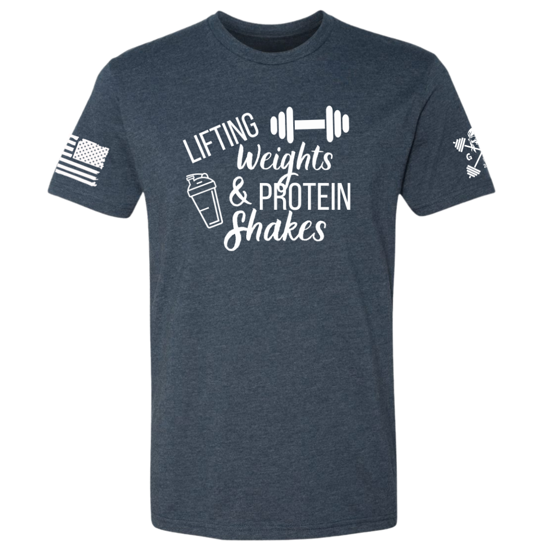 Lifting Weights and Protein Shakes Women's Tee