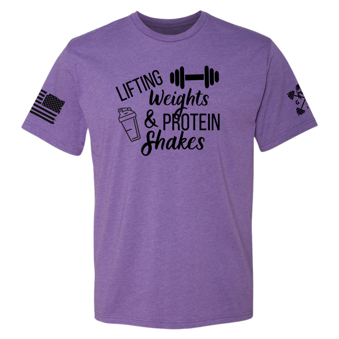 Lifting Weights and Protein Shakes Women's Tee
