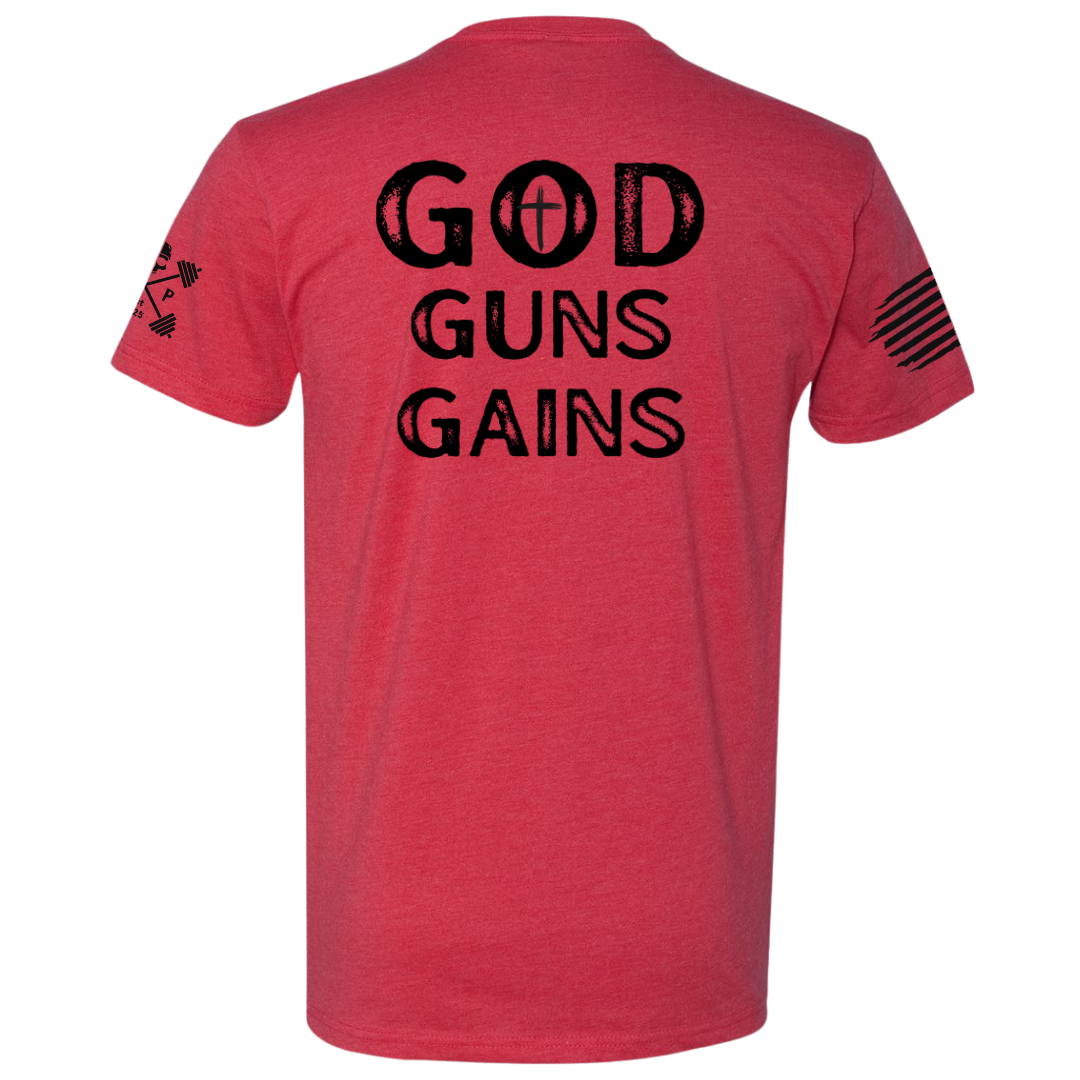 GOD | GUNS | GAINS Tee