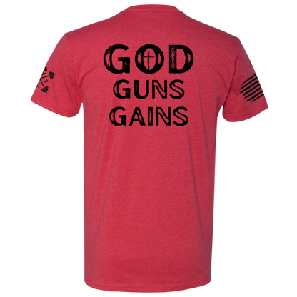 GOD | GUNS | GAINS Tee