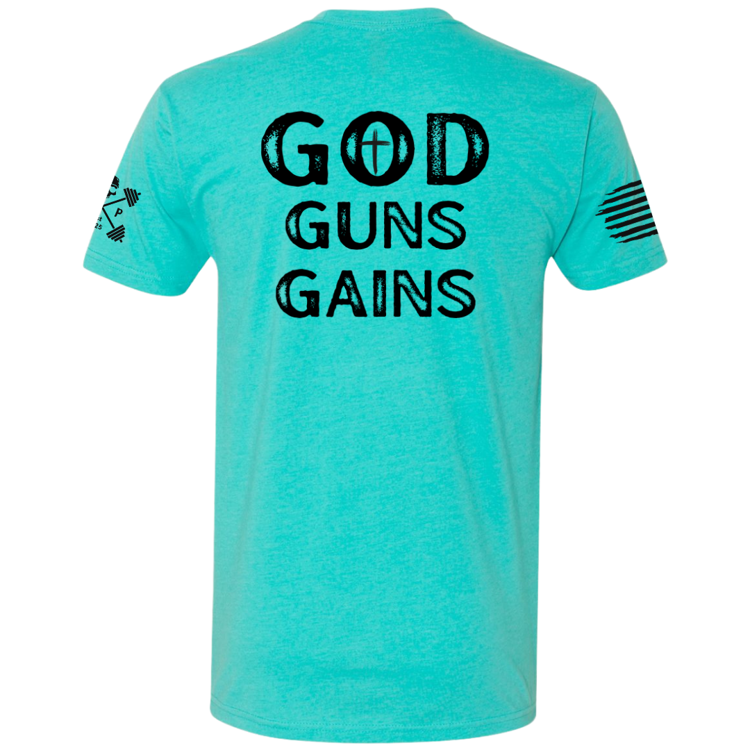 GOD | GUNS | GAINS Tee